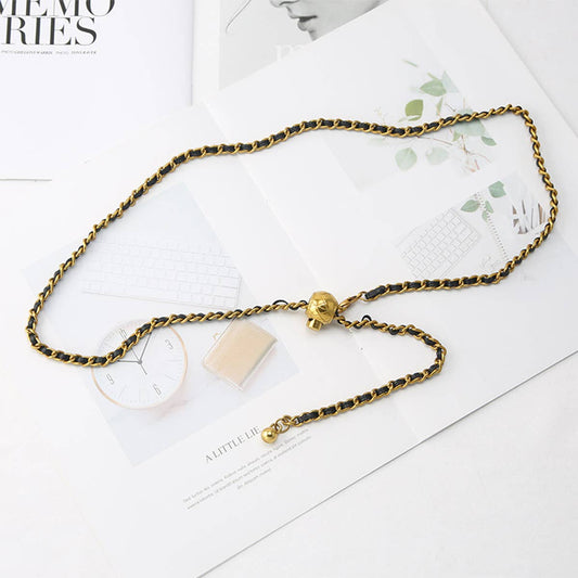 CWABE0968_SUMMER BRAIDED DRESS CHAIN BELT