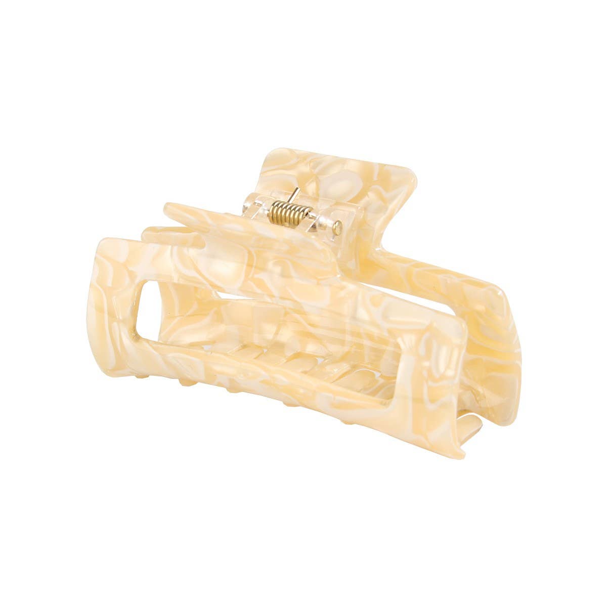 CWAHA07434_ACETAATE RECTANGLE HAIR CLAW CLIP 8.2CM