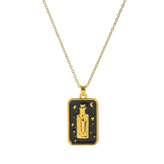 HIGH-END RETRO TAROT CLAVICLE NECKLACE FOR WOMEN