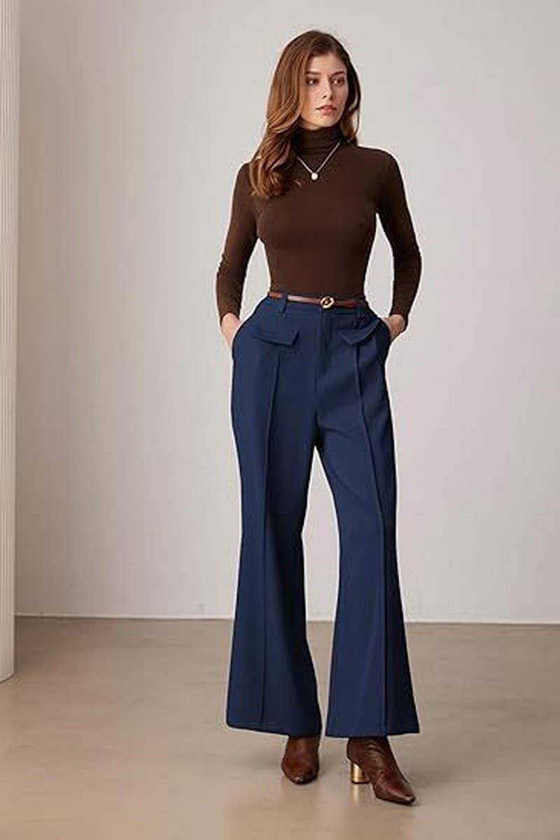 CWBLP1967_HIGH WAIST WIDE LEG BUSINESS CASUAL TROUSERS