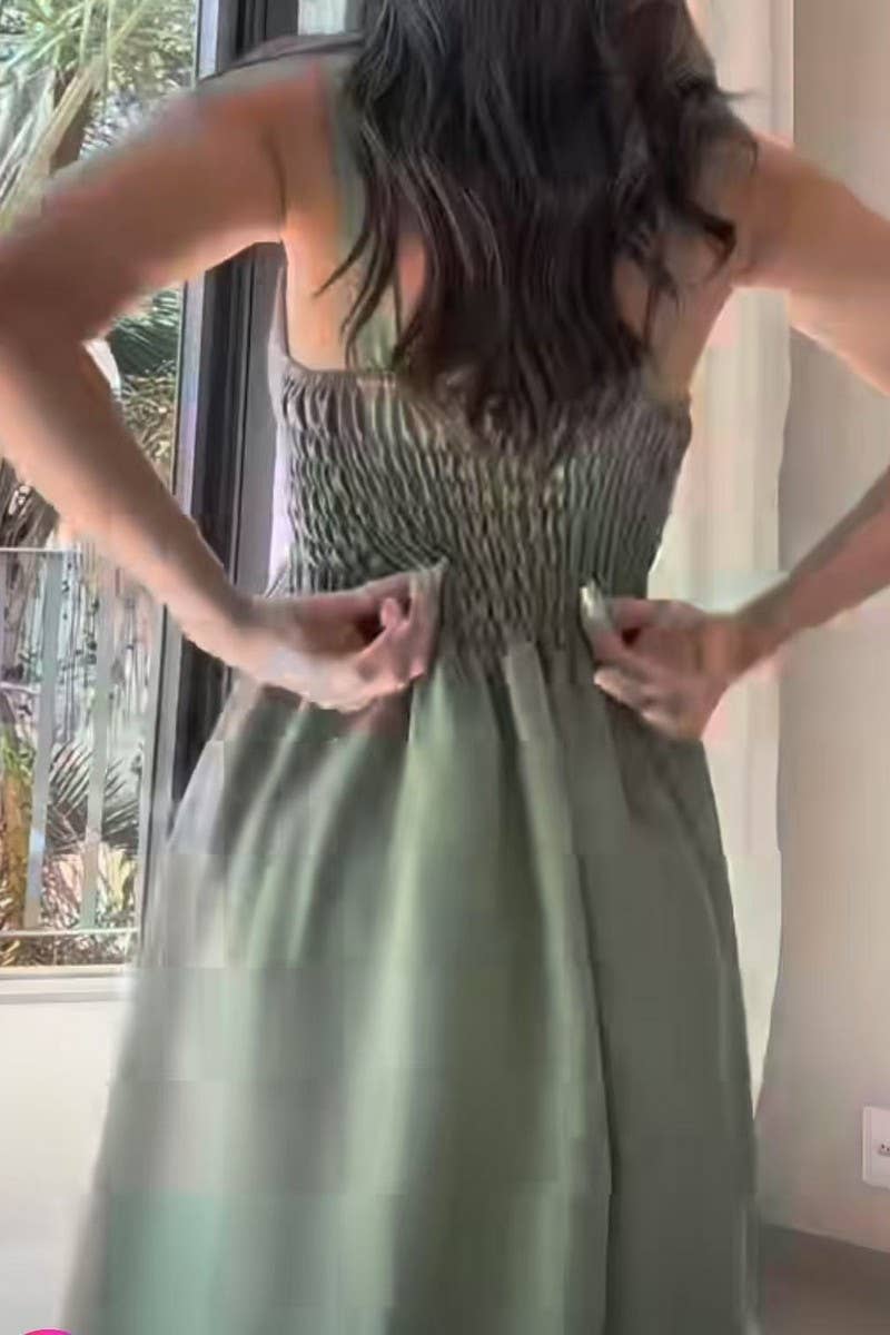 CWDMD5839_SLEEVELESS COLORBLOCK LONG SLING DRESS