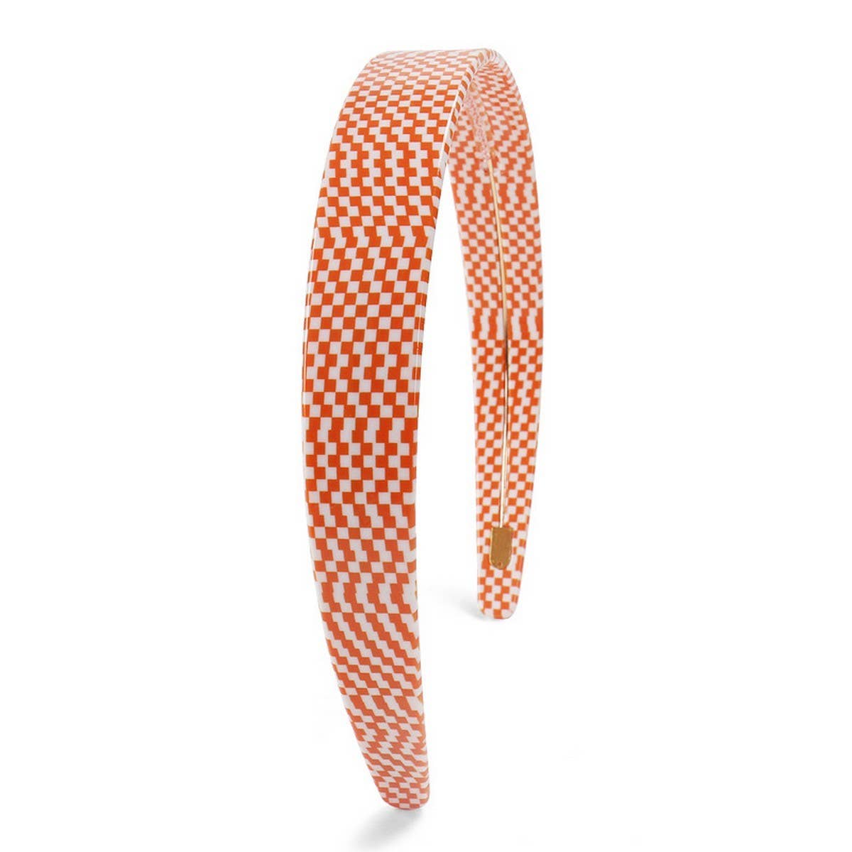 CHECKERBOARD HAIRPIN HEADBAND WIDE BRIM HEADBAND_CWAHA4380