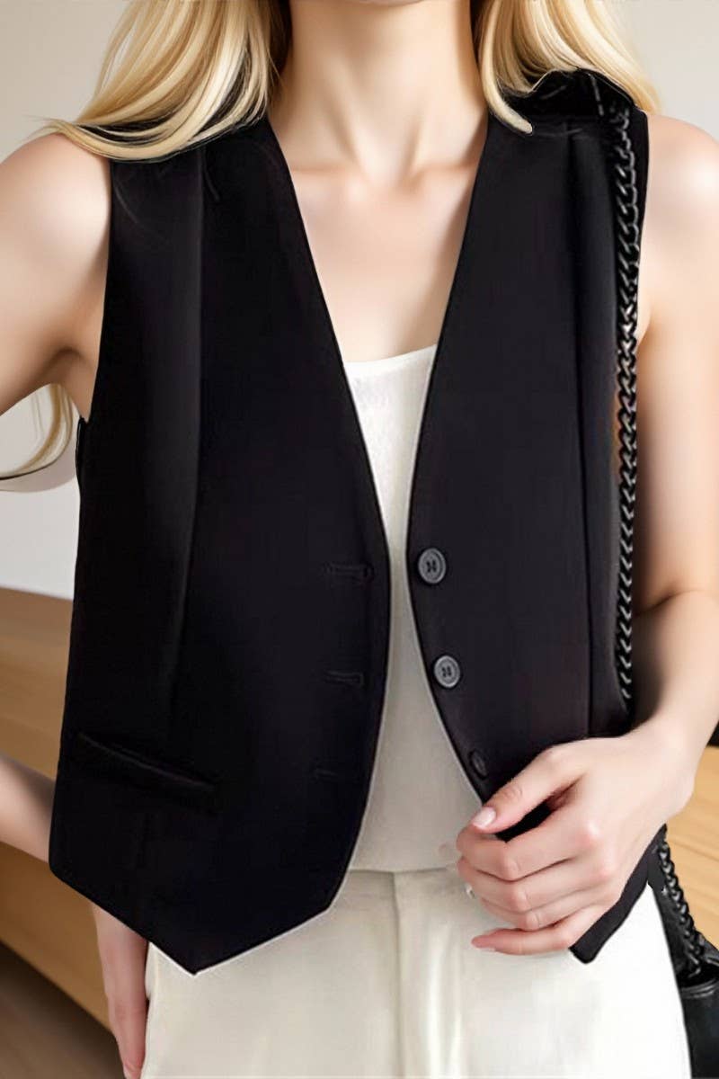 CWOV00107_SUMMER FASHION COMMUTING LAYERED SUIT VEST