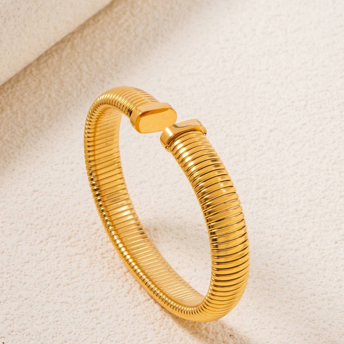 NON-FADING TITANIUM STEEL ELASTIC SPRING BRACELET_CWMM3739