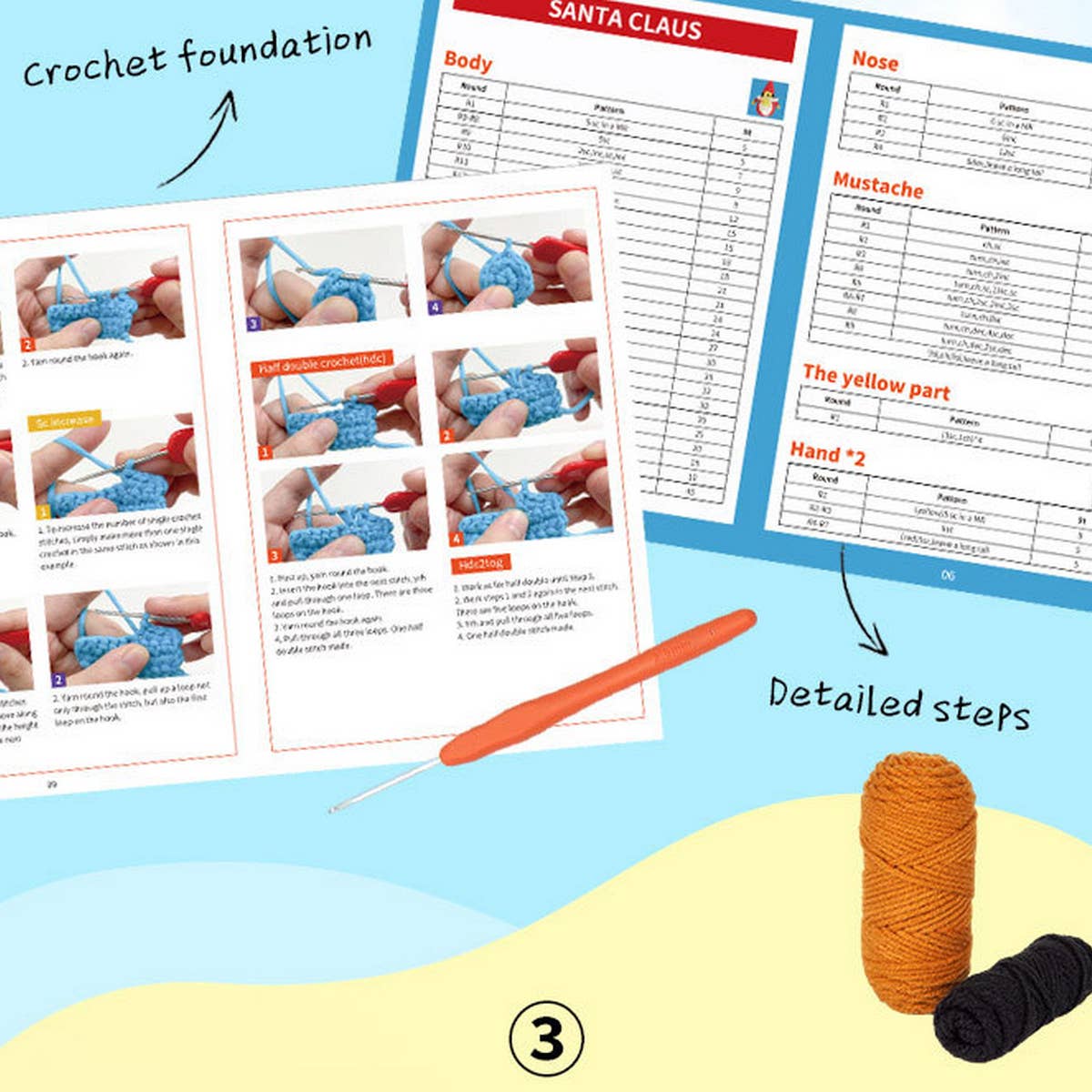 HANDMADE DIY KNITTED POTATO DOLL MATERIAL KIT