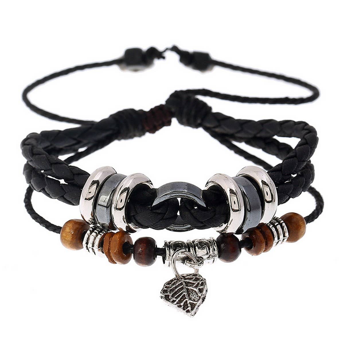 FASHIONABLE AND CREATIVE LEAF PENDANT BRACELET_CWMM4458