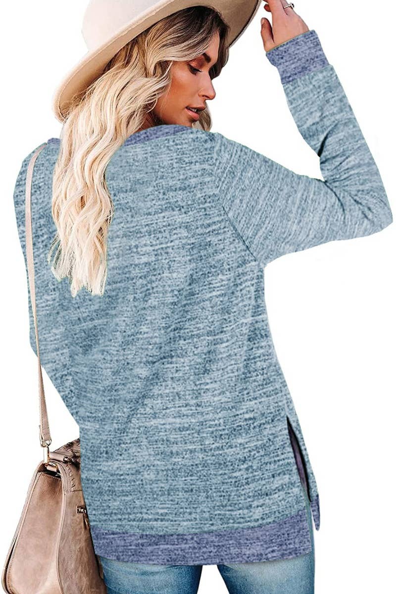 CWTBLL1889_CREW-NECK LONG-SLEEVED JUMPER WITH A SLIT