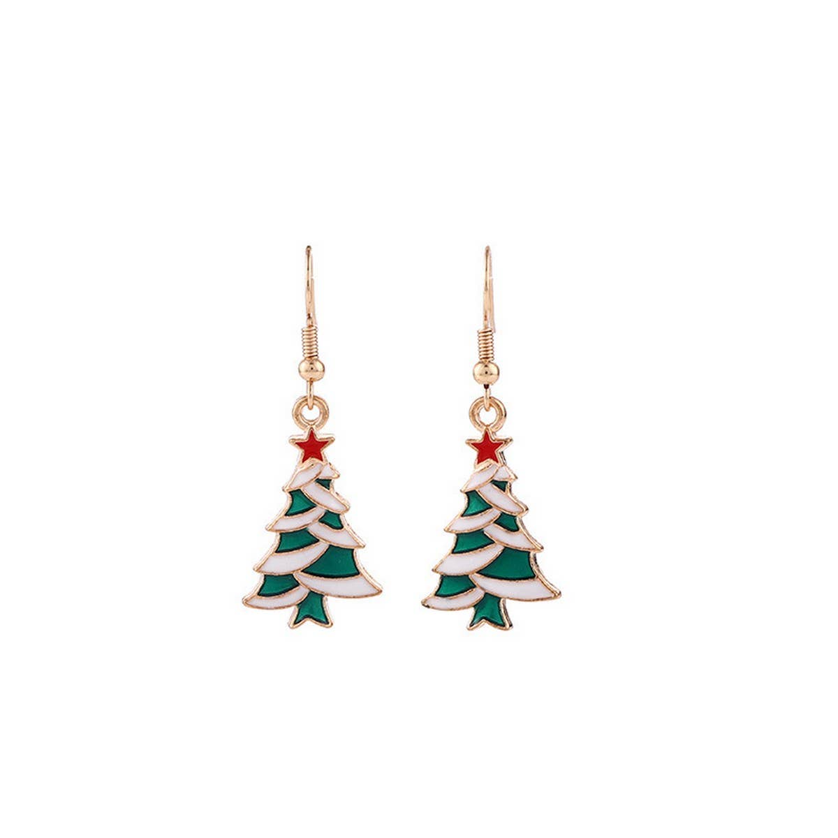 PERSONALIZED CHRISTMAS ALLOY PENDANT EARRINGS_CWMM2625