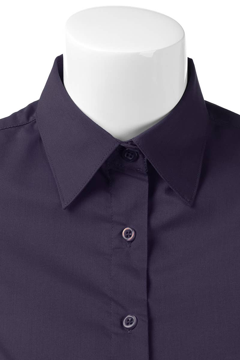CWTSTS118-P_Slim Classic Short Sleeve Bttn Down Collar Shirt