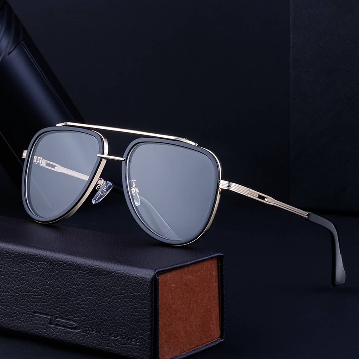 OUTDOOR RETRO DOUBLE BEAM TOAD SUNGLASSES_CWASG0628