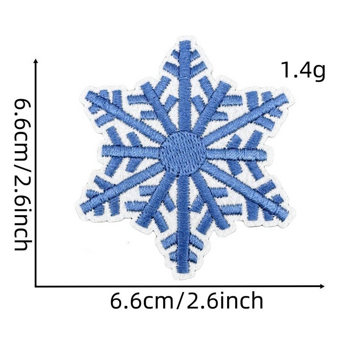 WINTER BLUE CHRISTMAS GRAFFITI EMBROIDERED PATCH