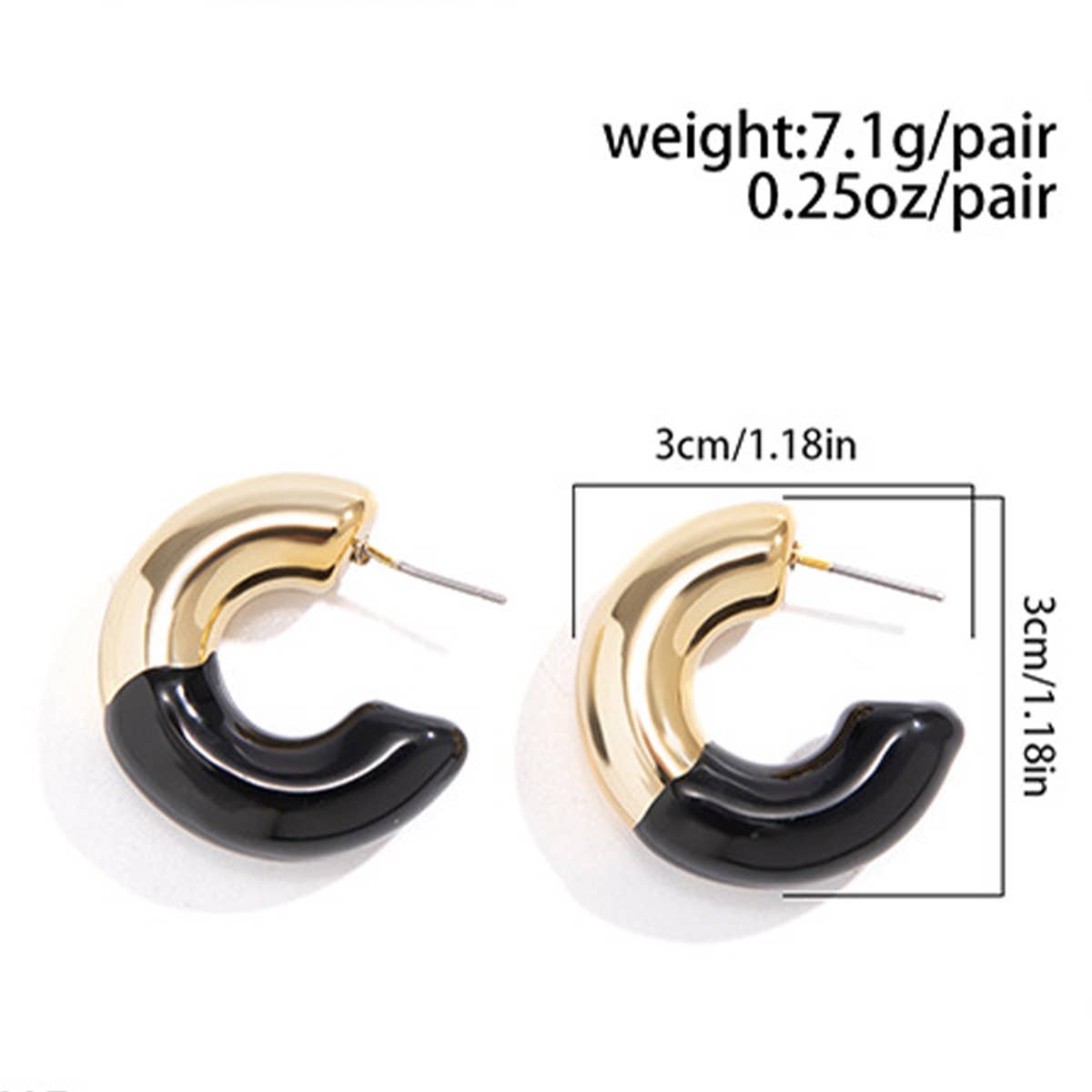 MINIMALIST AND PERSONALIZED MAILLARD RETRO EARRING