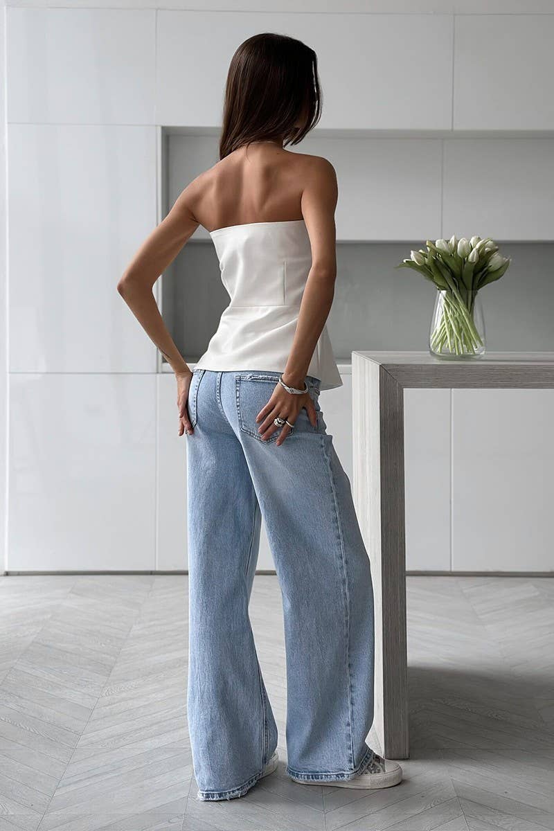 CWTTT0086_SOLID OFF SHOULDER BACKLESS STRAPLESS TOP