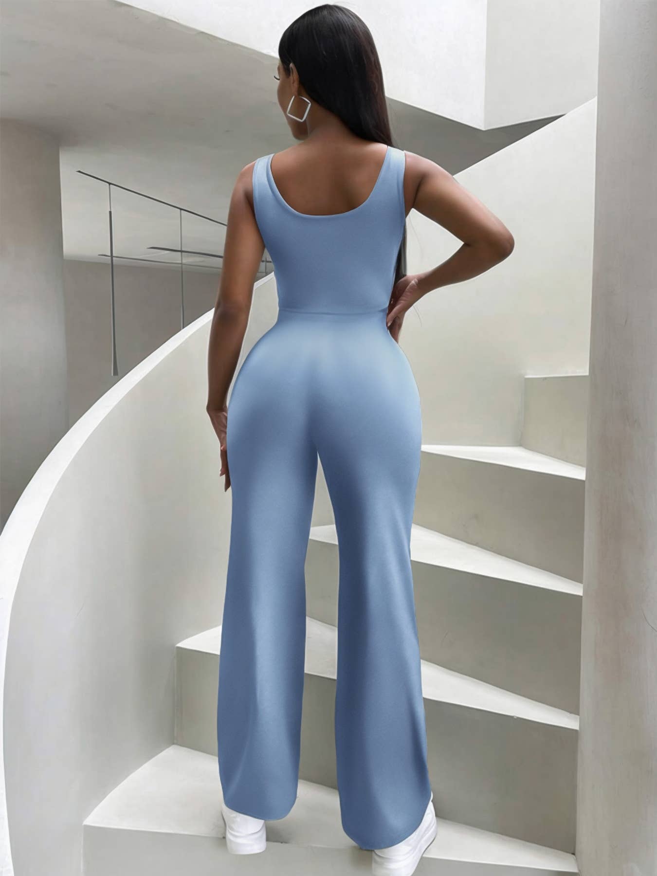 Casual fashion crop vest pants two-piece set