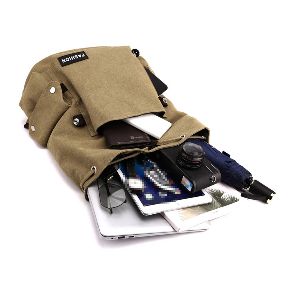 BACK-TO-SCHOOL CANVAS BACKPACKS DRAWSTRING CLOSURE_CWAB2216