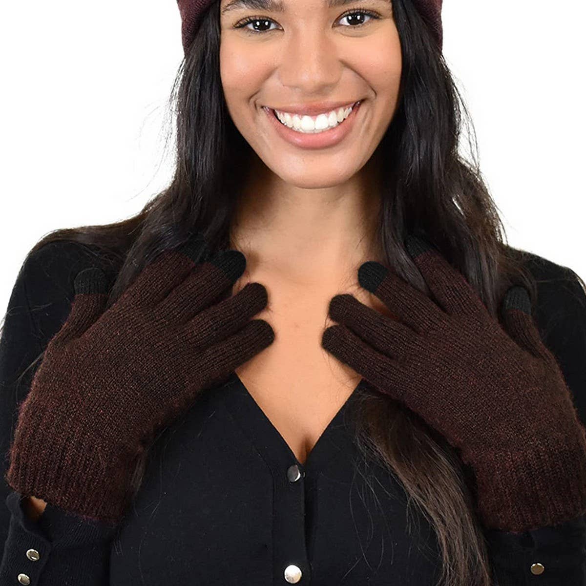 WINTER WARM OUTDOOR KNITTED TOUCHSCREEN GLOVES_CWAG0385
