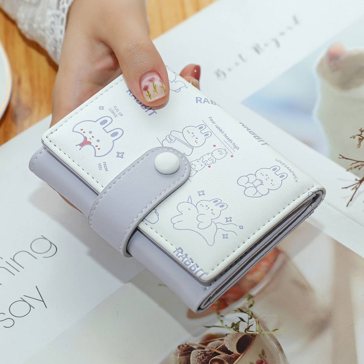 2024 NEW CUTE CARTOON BEAR PRINT WALLET_CWAB2549