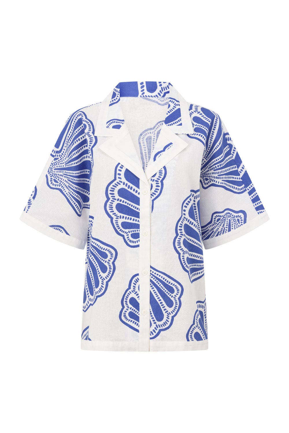 Casual short style linen top and shorts suit