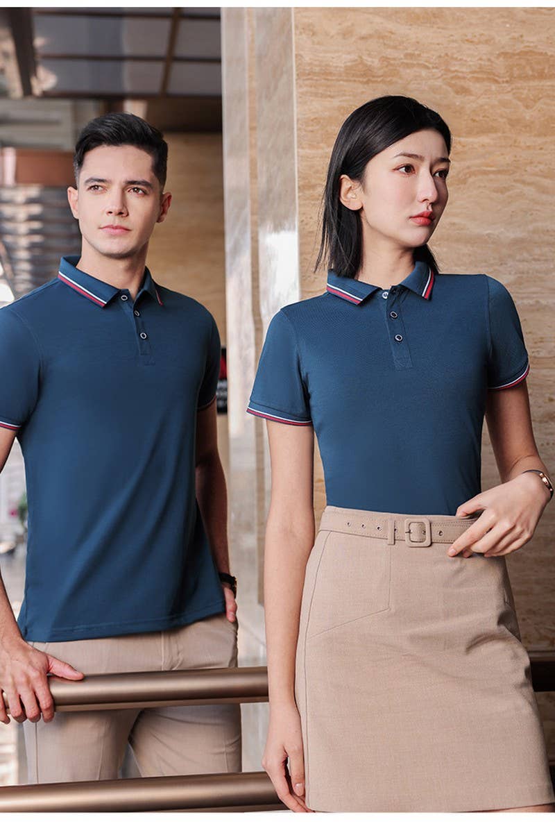 CWTBLS02424_WORKWEAR CUSTOM COLLARED SHORT SLEEVE POLO SHIRT