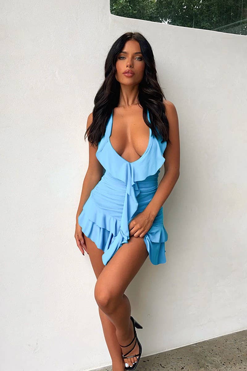 CWDHL0780_SEXY BACKLESS HALTER BODYCON DRESS