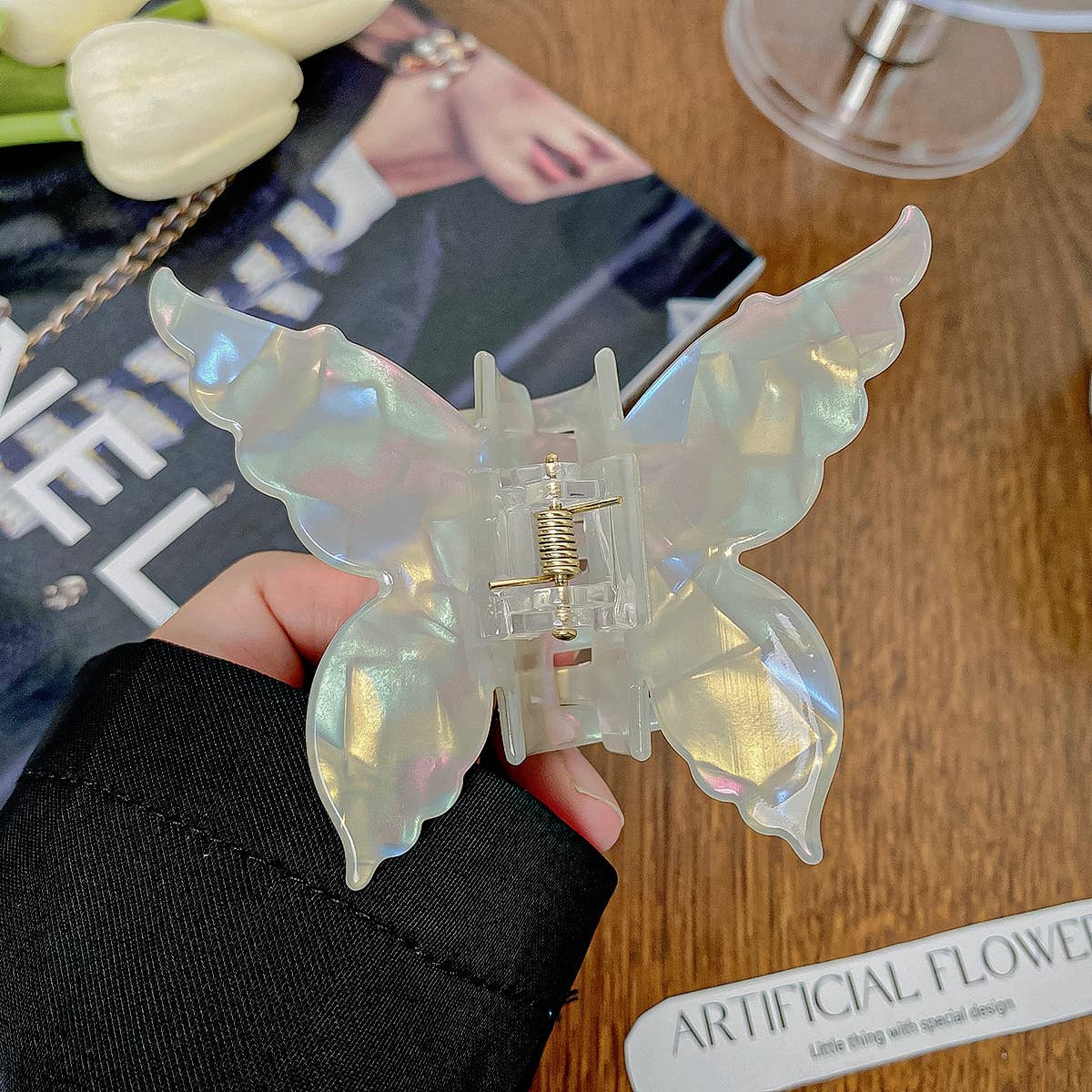 Iridescent Mermaid imitation acetic acid clip