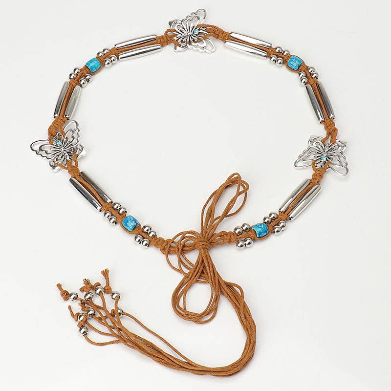 Bohemian ethnic ornaments with a waist chain