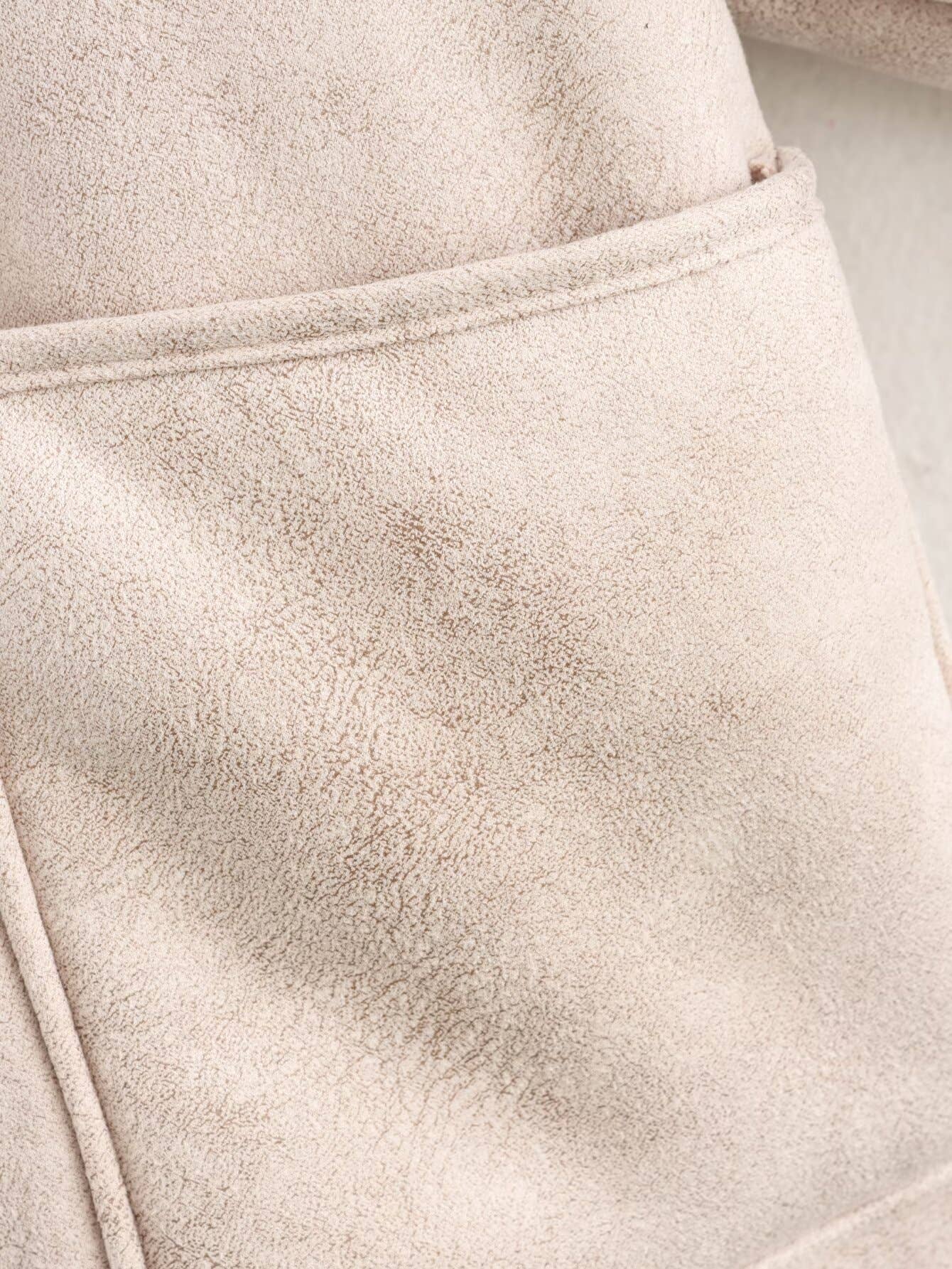 Fashionable fur one-piece loose thickened coat