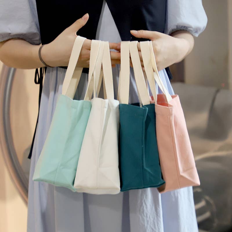 Monochrome simple canvas coffee cloth bag