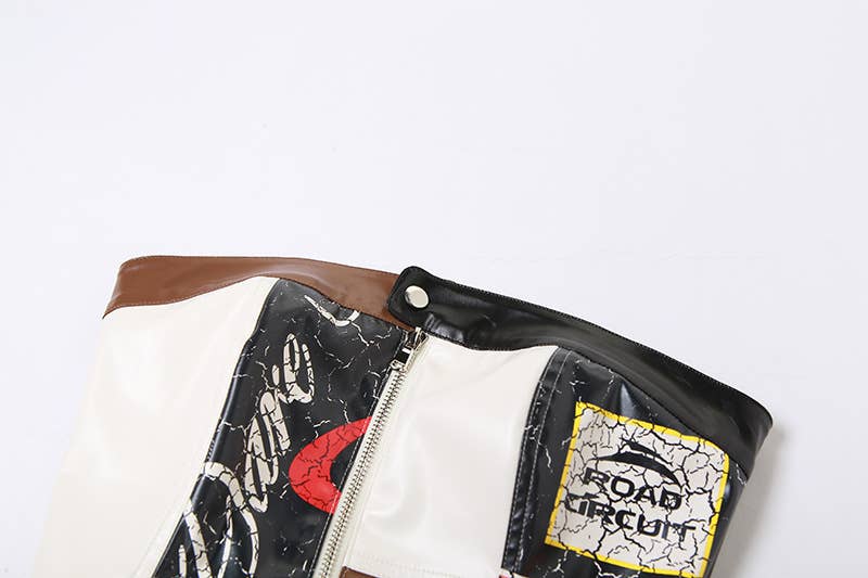 Colorblock Street Style Slim Fit Casual Top