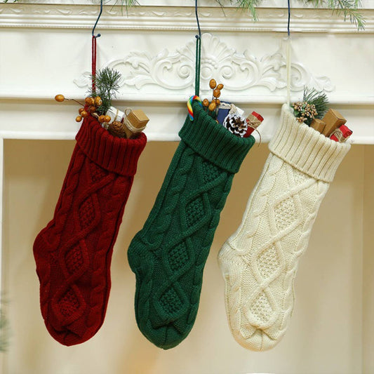 DIAMOND SHAPED CANDY BAG CHRISTMAS STOCKING
