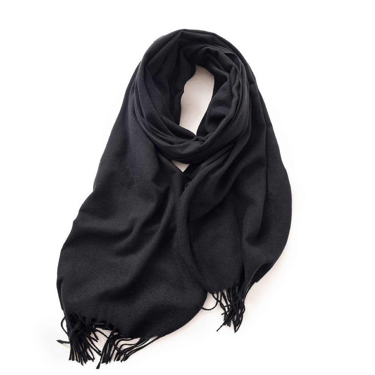 Winter Scarf Shawl - Soft Warm Fringe Design