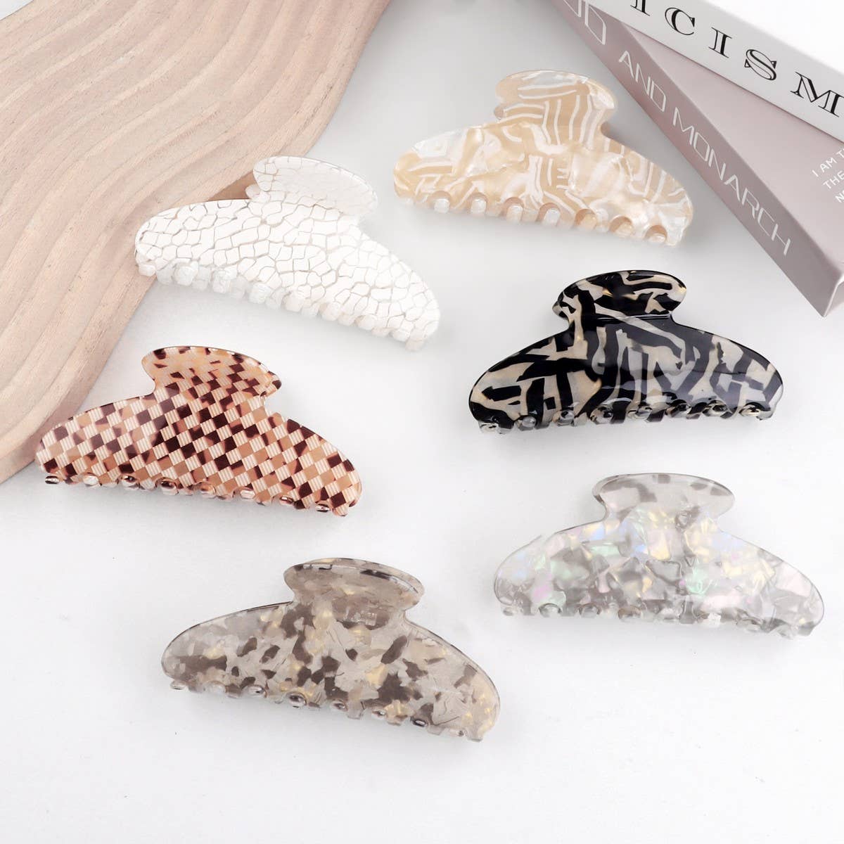 CWAHA1413_CREATIVE SIMPLE LARGE HAIR CLAW CLIP