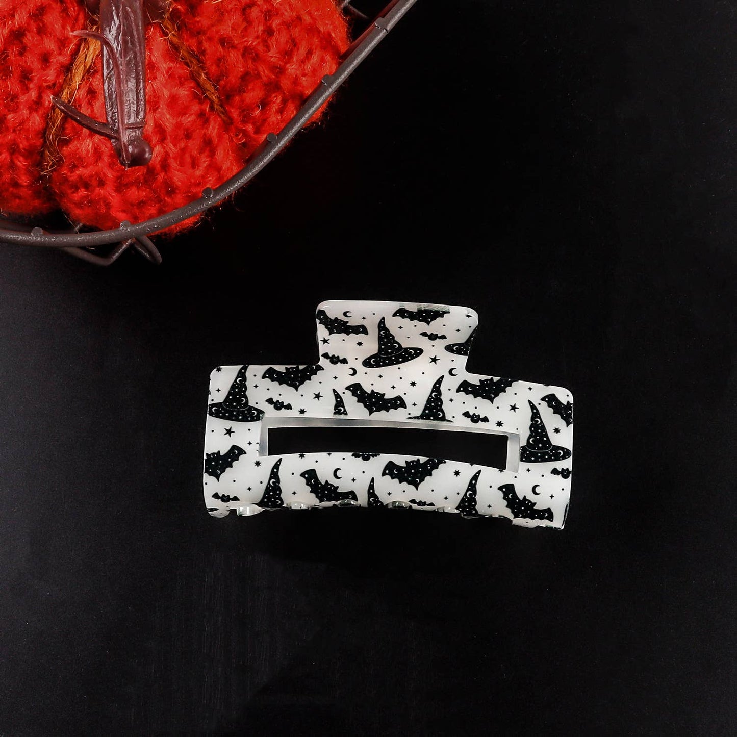 HALLOWEEN GHOST RECTANGULAR HAIRPIN