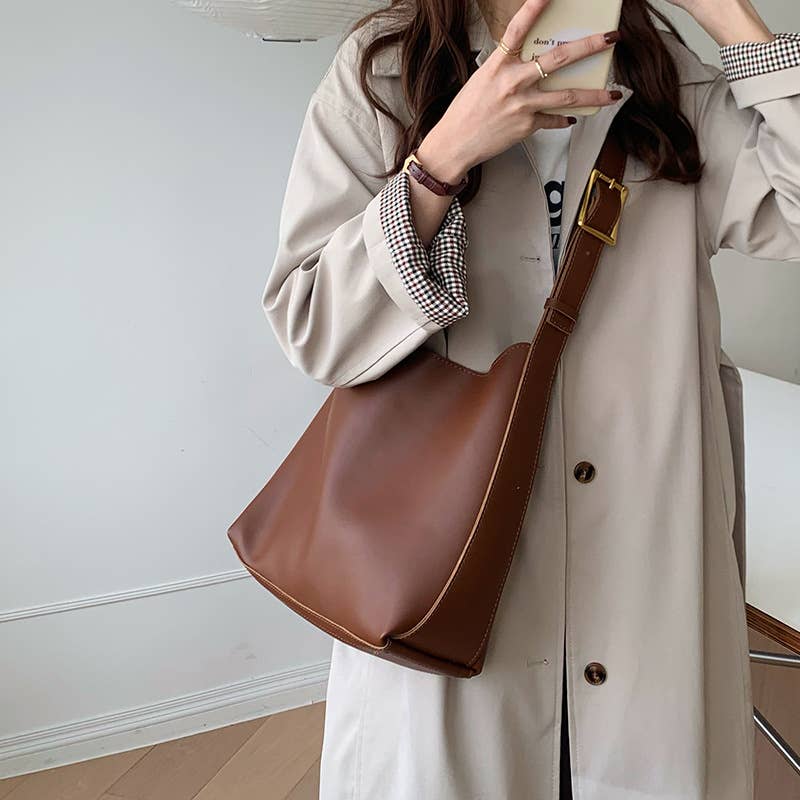 Retro crossbody bag tote bag bucket bag
