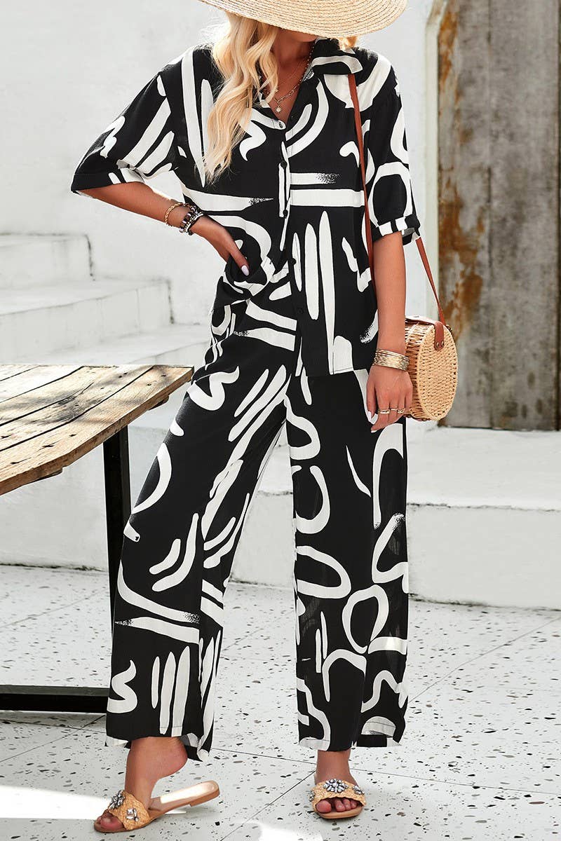 CWSS1073_SPRING AND SUMMER CASUAL COMFORT PRINTED SET