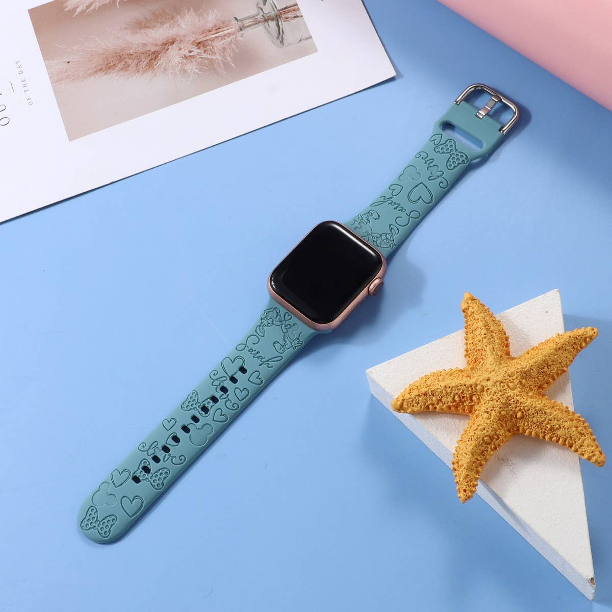 IWATCH8-1 ENGRAVED SILICONE APPLE WATCH9 STRAP