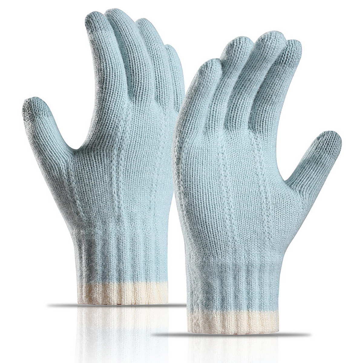 Women?™s Winter Knit Gloves Touchscreen Full Finger_CWAG0523
