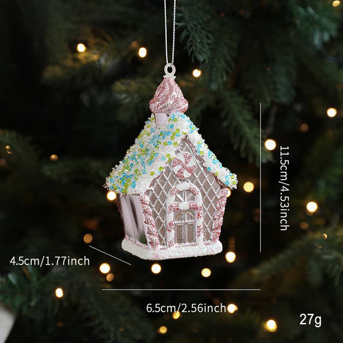 CWMM10401_PINK CARTOON CHRISTMAS TREE HANGING ORNAMENTS