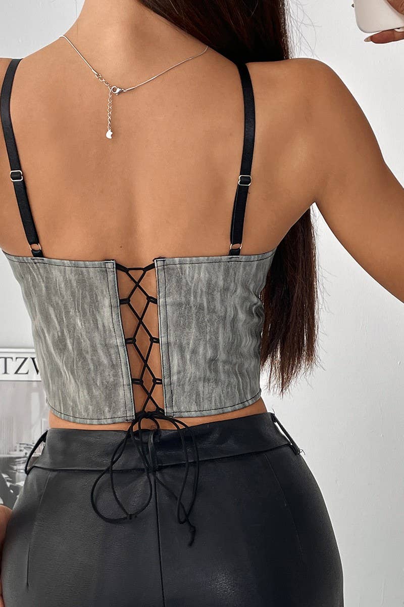 CWTTK0765_BRA-WRAPPED LACE FISHBONE CORSET HOT GIRL VEST