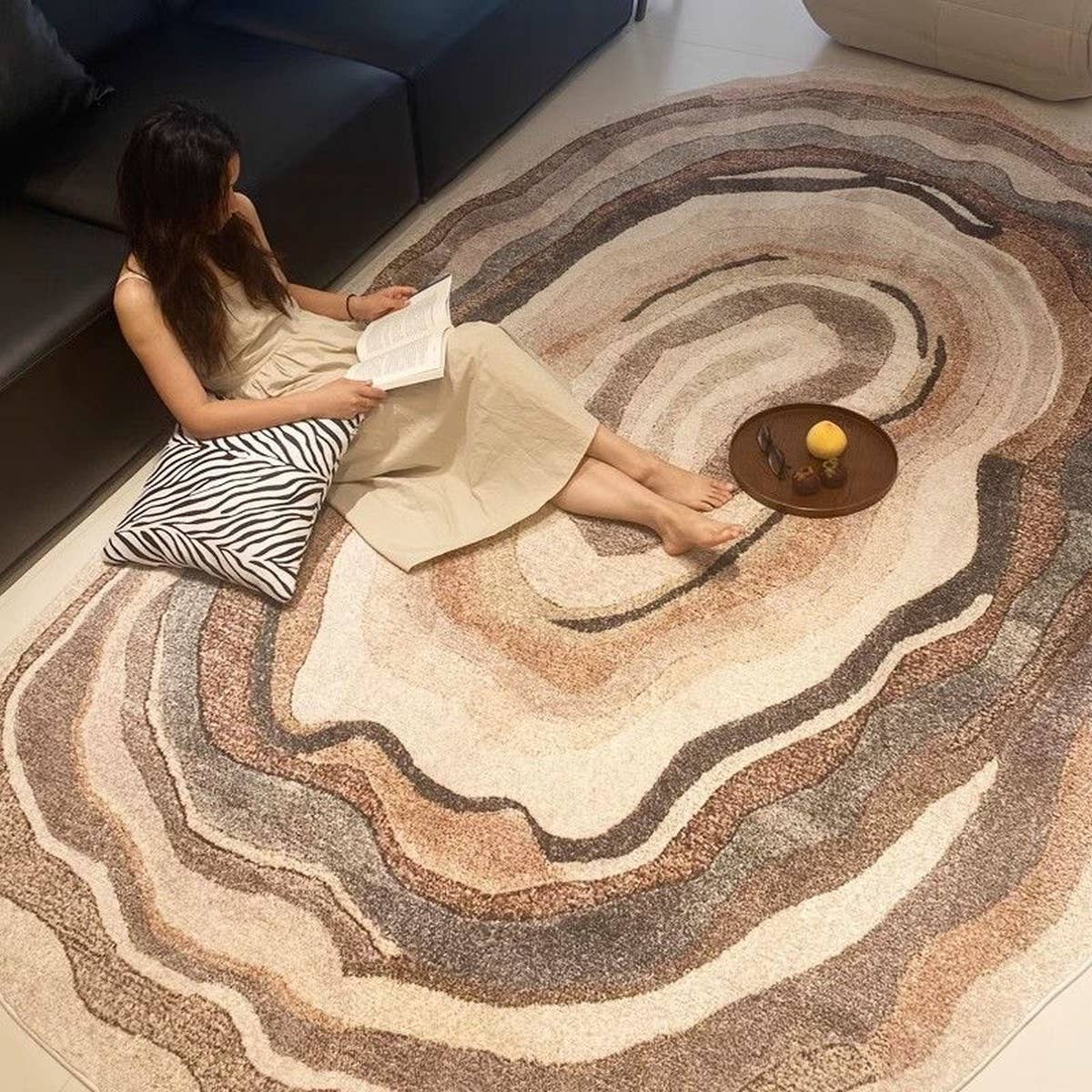Retro Irregular Luxury Rug for Living Room Decor_CWMM7386