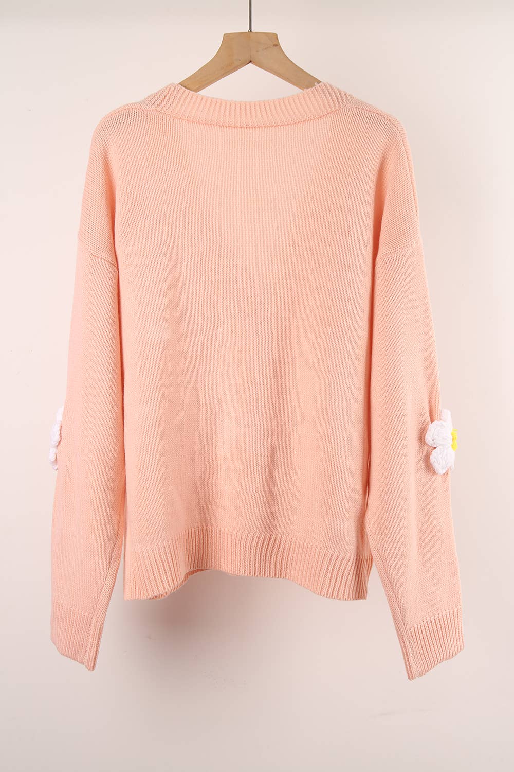 BUTTON UP CARDIGAN FLOWER COAT SWEATER