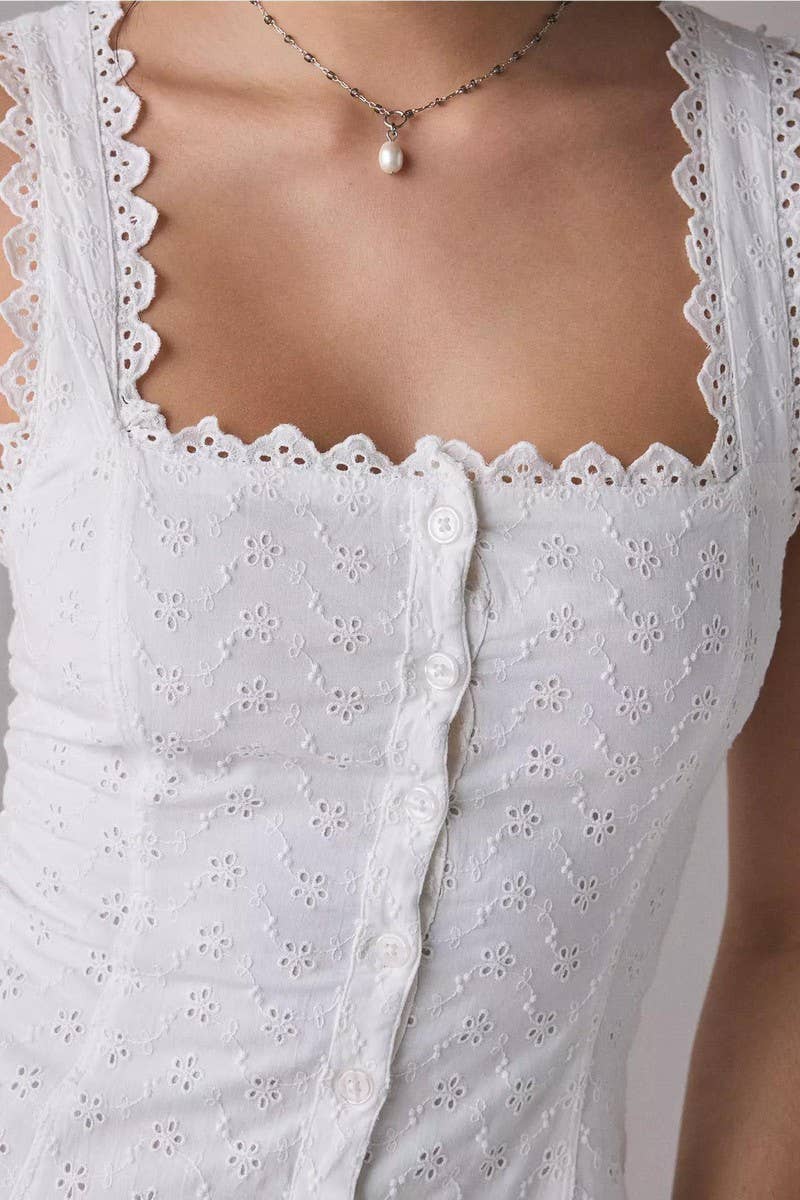 CWDMD6411_LACE SLEEVES BACKLESS FITTED MIDI DRESS