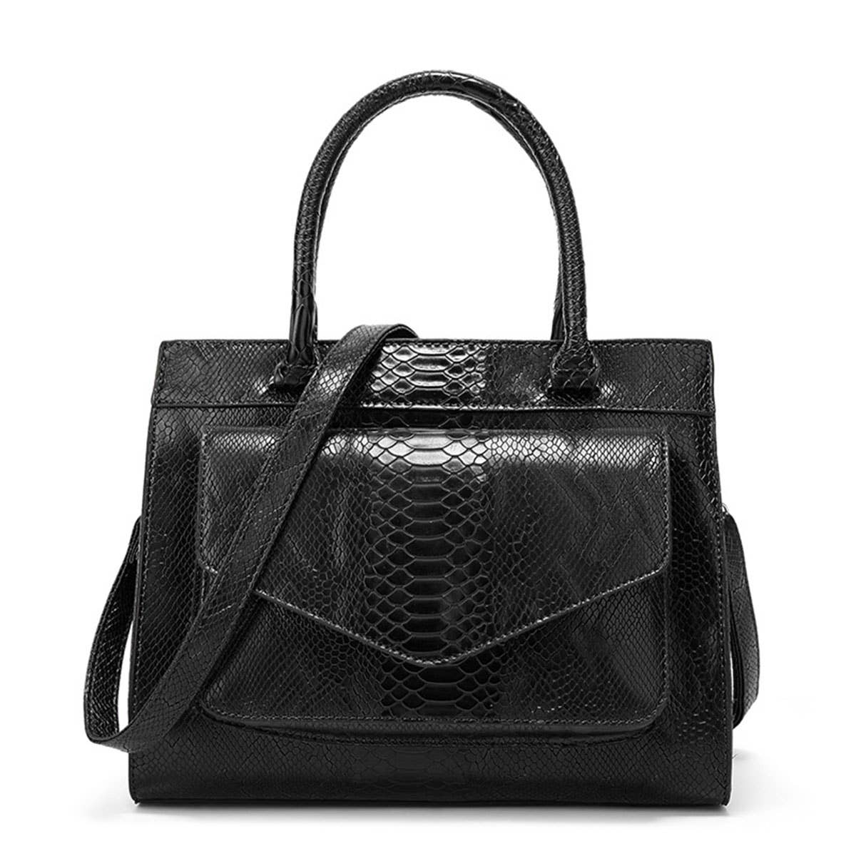 SIMPLE SNAKE PATTERN PORTABLE BIG BAG_CWAB0963
