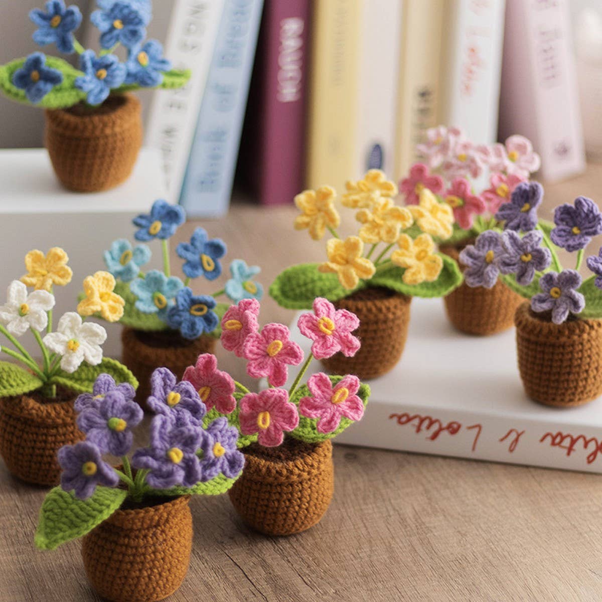 CWMM9285_HAND-WOVEN MINI POTTED PLANT OFFICE DECORATION