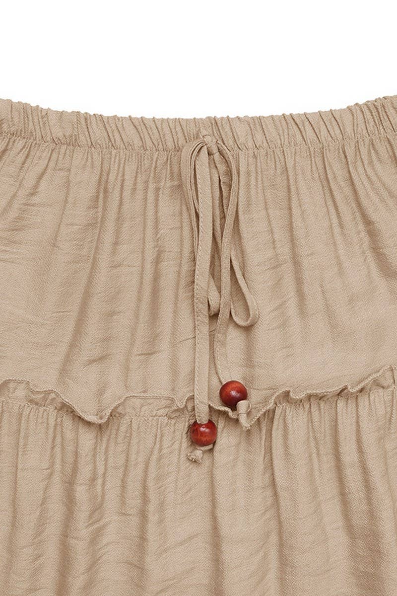 CWBLS0503_SUMMER A-LINE PLEATED PATCHWORK SKIRT