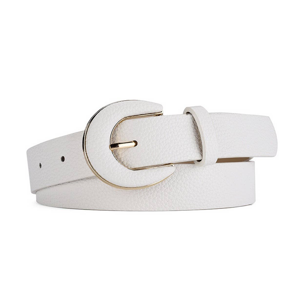 SIMPLE LYCHEE PRINT EMBELLISHED JEANS BELT_CWASC0574