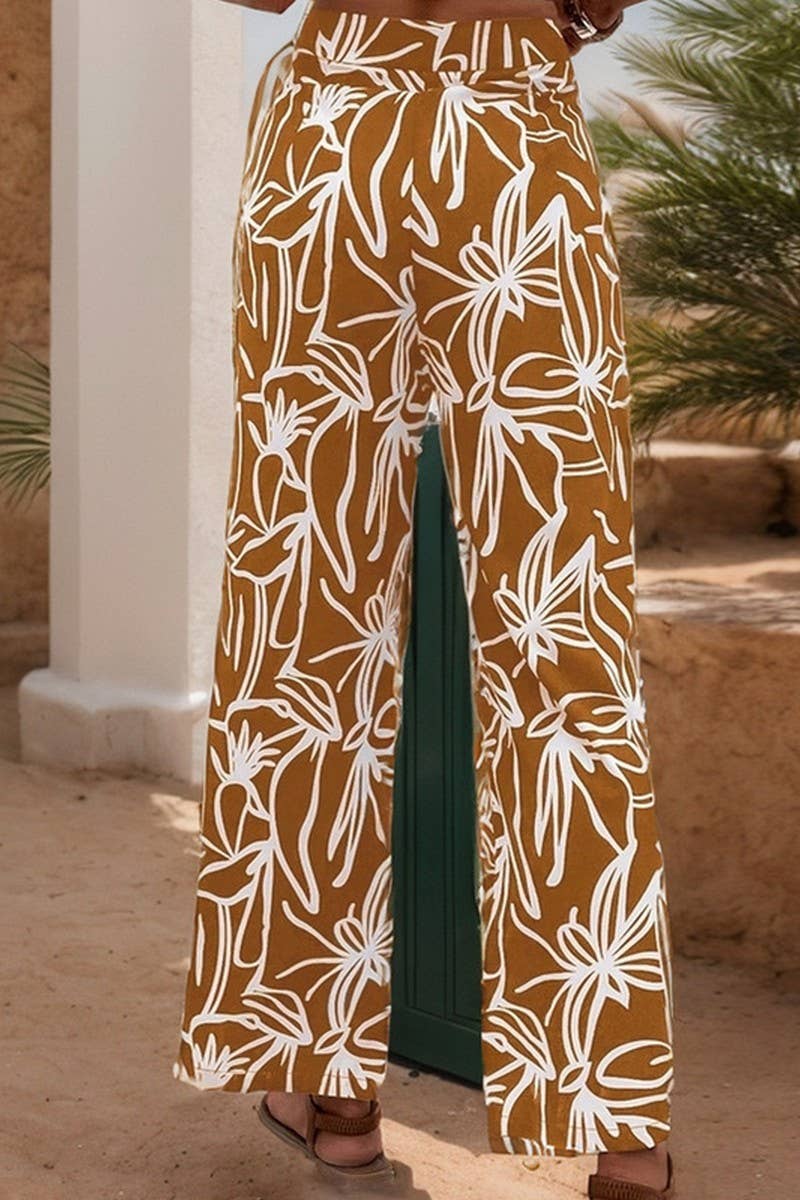 CWBLP0762_CASUAL PRINTED STRAIGHT TROUSERS