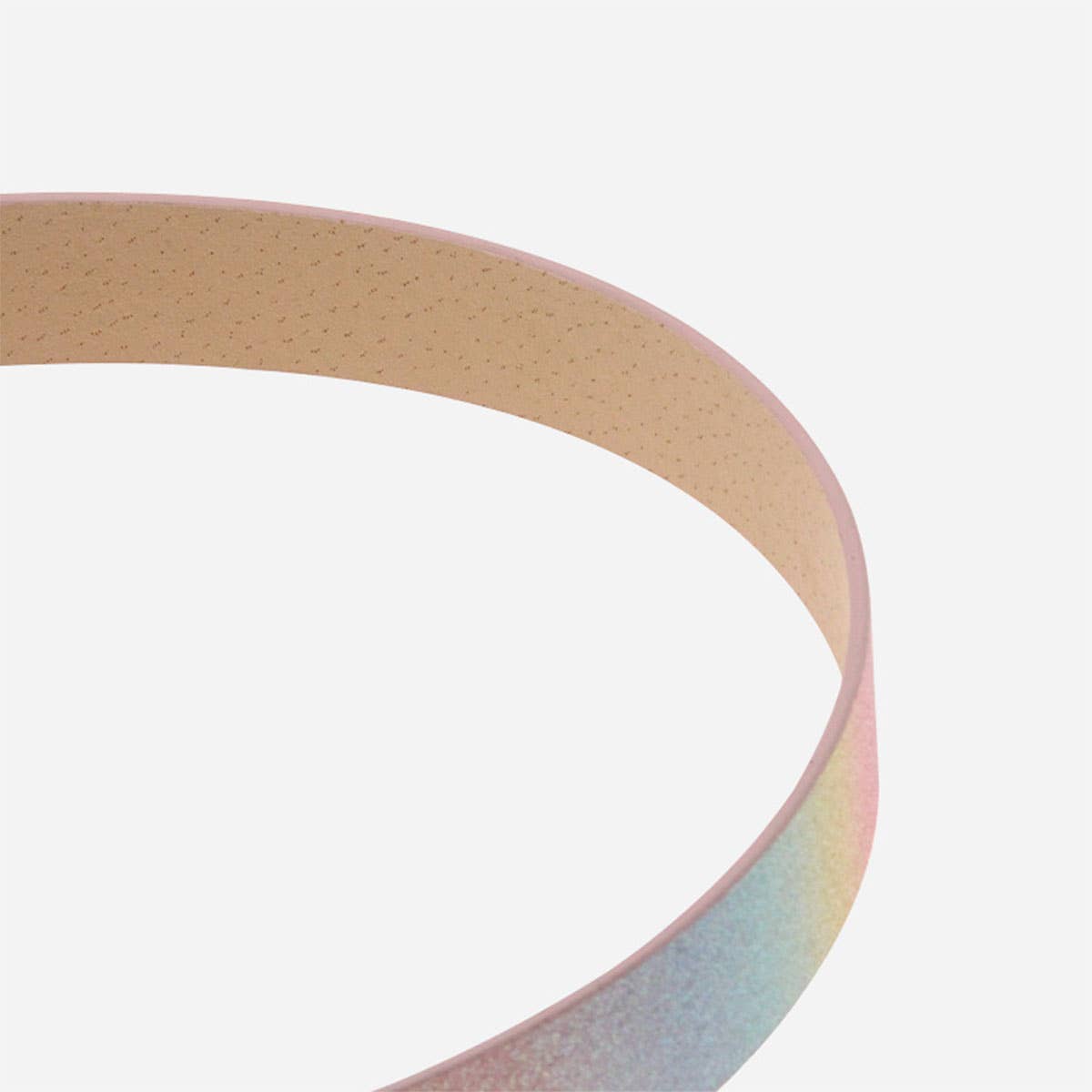 Heart-shaped buckle seven-color belt