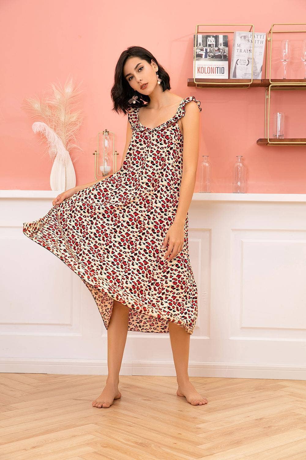Floral camisole nightdress nightskirt homewear