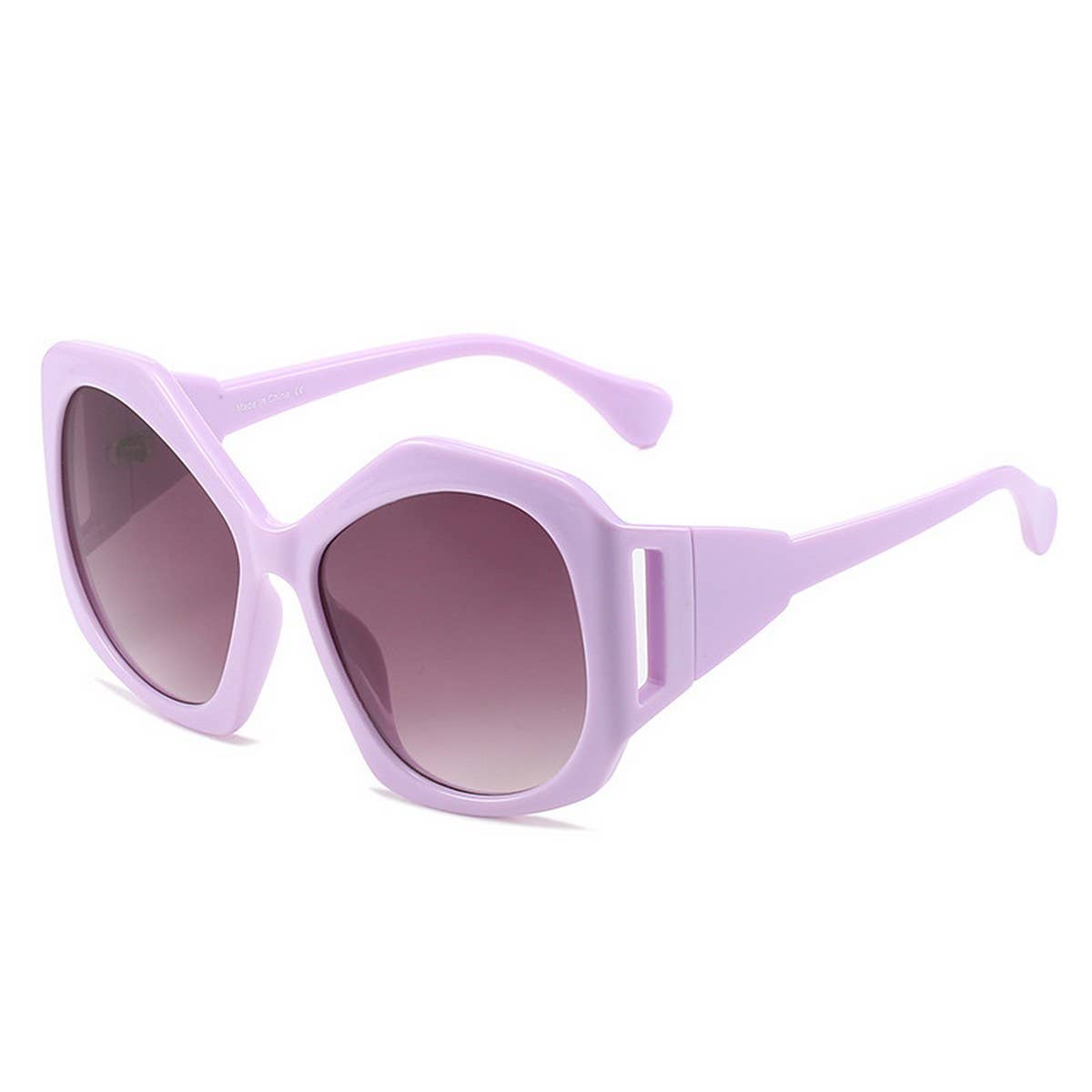 LARGE FRAME POLYGONAL FUTURISTIC TECHNOLOGY GLASSE